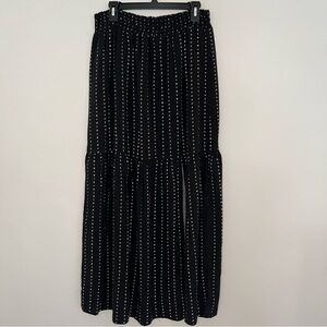 Bobeau Black and White Maxi Skirt – Size L